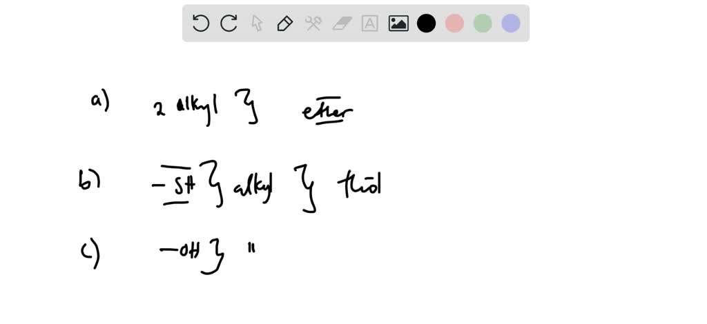 SOLVED:Identify each of the following as an alcohol, a phenol, an ether ...