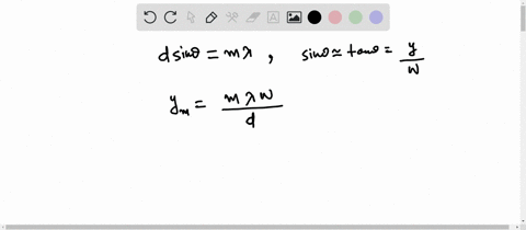 a-double-slit-interference-experiment-is-performed-with-two-very-narrow-slits-separated-by-015-mathr