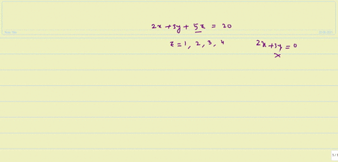 the-number-of-positive-integral-solutions-of-2-mathrmx3-mathrmy5-mathrmz20-is-a-1-b-2-c-3-d-4