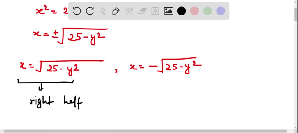 how to find equation for upper half of circle