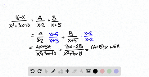 in-exercises-1-4-find-the-values-of-a-and-b-that-complete-the-partial-fraction-decomposition-frac16-