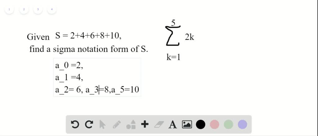 sum of arithmetic series sigma notation calculator