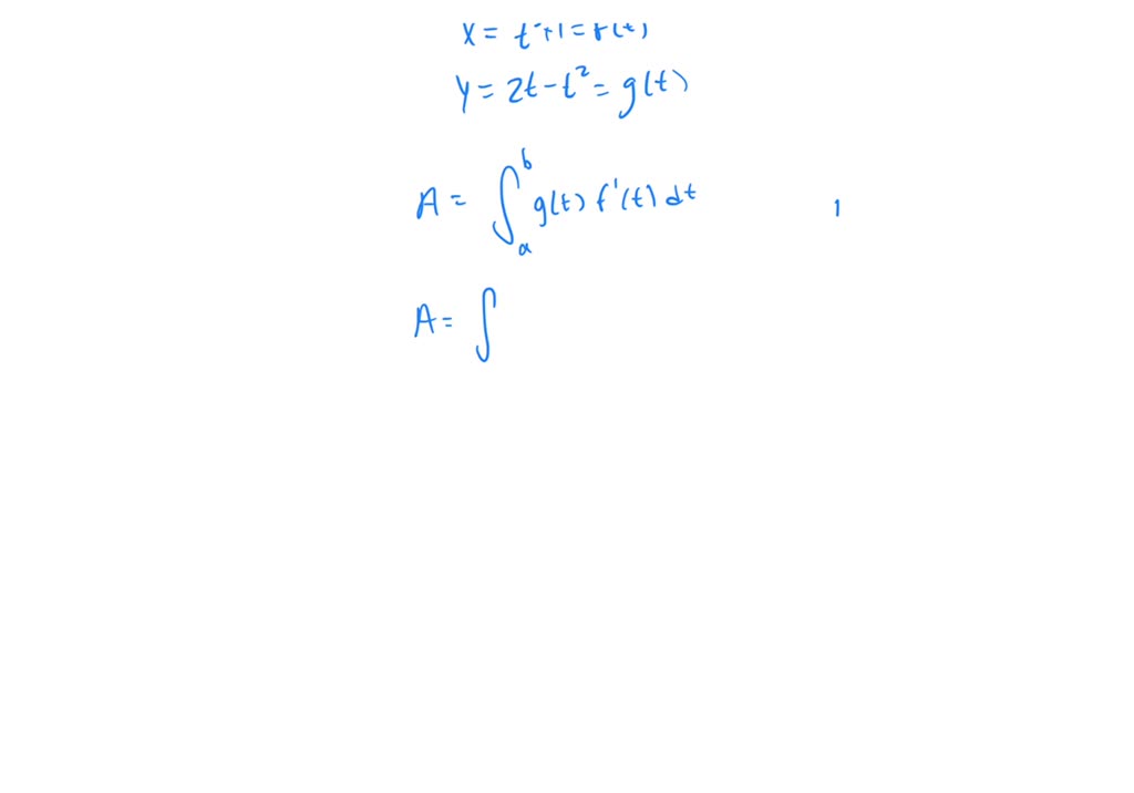 SOLVED:Find the area enclosed by the given parametric curve and the x