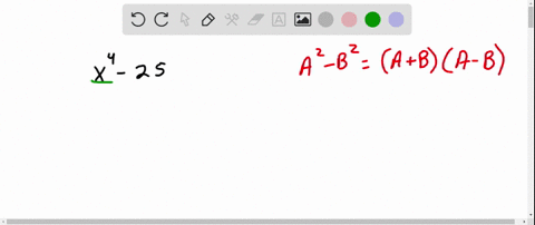 factor-each-difference-of-two-squares-x4-25