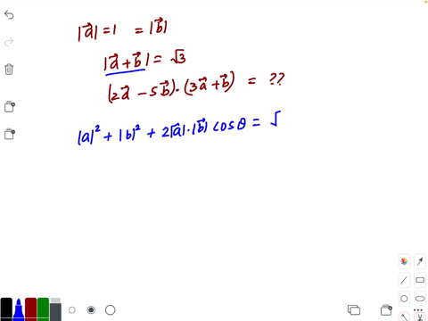 if-veca1barb-and-vecabarbsqrt3-then-2-bara-5-barb-cdot3-barabarb-is-equal-to-a-frac112-b-frac112-c-1