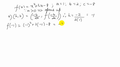 suppose-that-fxx22-x-8-a-what-is-the-vertex-of-f-b-what-are-the-x-intercepts-of-the-graph-of-f-c-sol