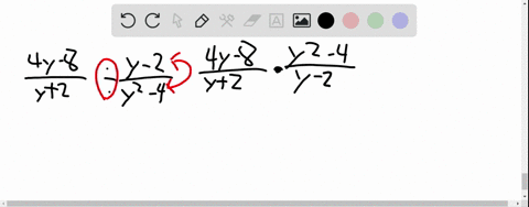 divide-and-if-possible-simplify-frac4-y-8y2-div-fracy-2y2-4