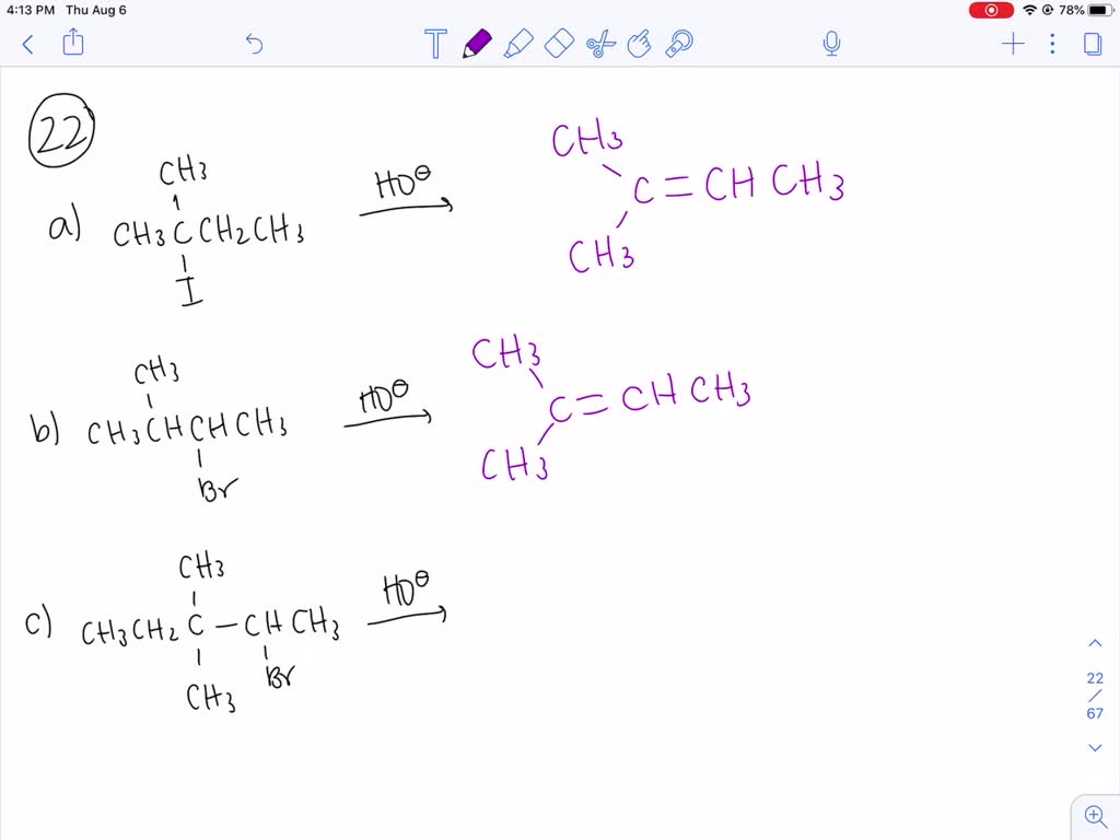 SOLVED:What is the major elimination product obtained from the reaction ...