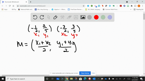 find-the-midpoint-of-the-segment-with-end-points-left-frac12-frac25right-and-left-frac32-frac35right
