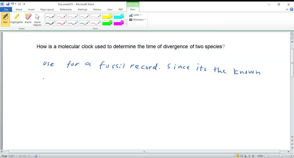 SOLVEDHow is a molecular clock used to determine the time of