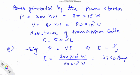 a-300-mathrmmw-power-station-produces-electricity-at-80-mathrmkv-which-is-then-supplied-to-consume-2