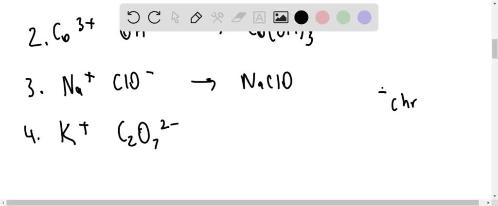 SOLVED:Write the formula for each of the following compounds, which ...