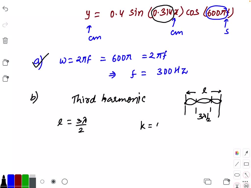 solved-the-equation-of-the-standing-wave-in-a-string-clamped-at-both