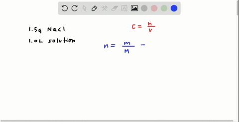if-15-g-of-nacl-is-dissolved-in-enough-water-to-make-10-l-of-solution-what-is-the-molarity-of-nacl-i