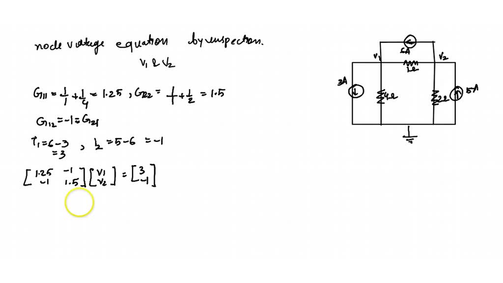 SOLVED:Obtain the node-voltage equations for the circuit in Fig. 3.93 ...