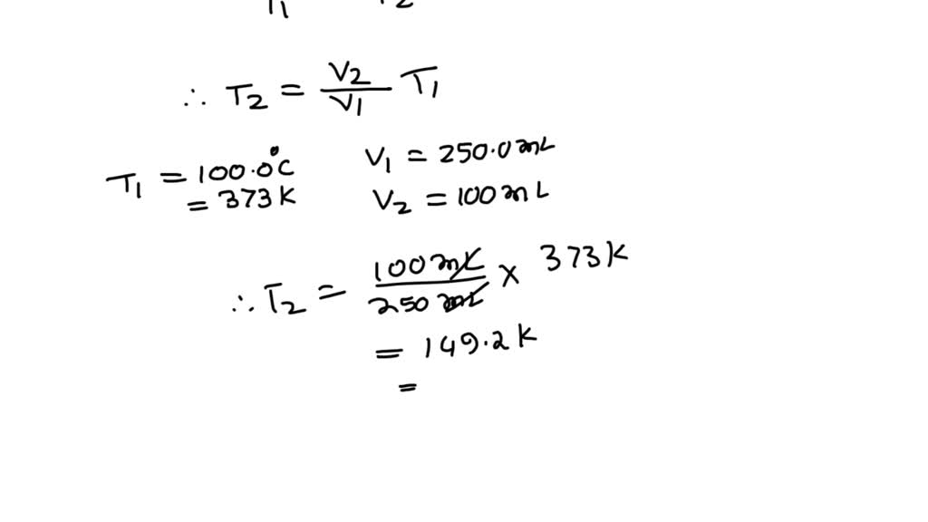 SOLVED:Given a fixed quantity of a gas at constant temperature ...