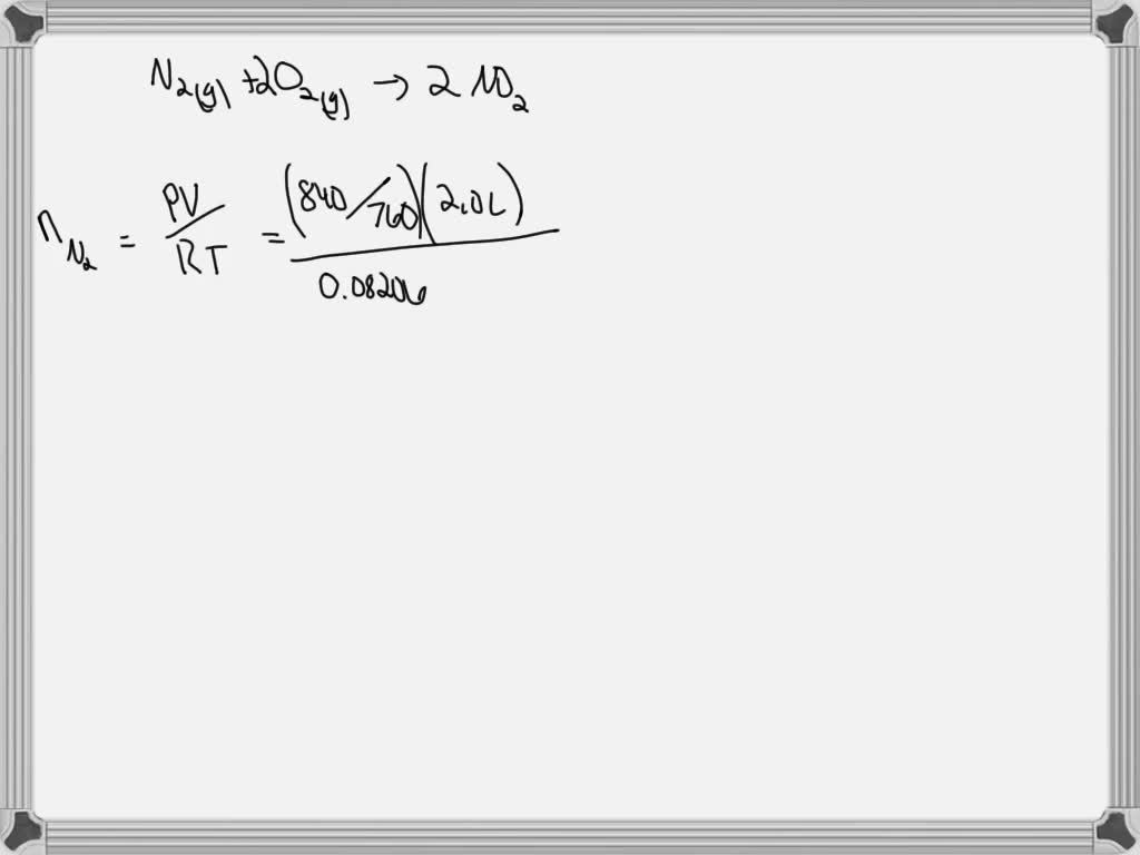 SOLVED:In the formation of smog, nitrogen and oxygen gas react to form ...