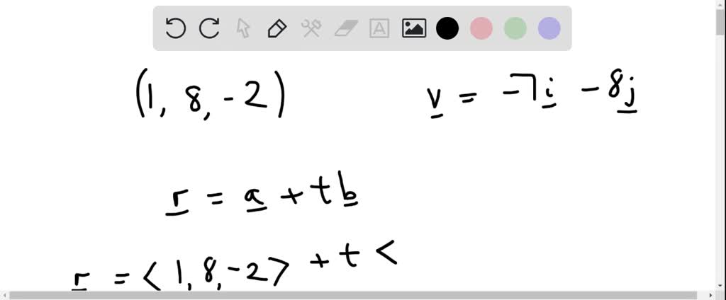SOLVED:Find a vector equation for the line through the point parallel ...