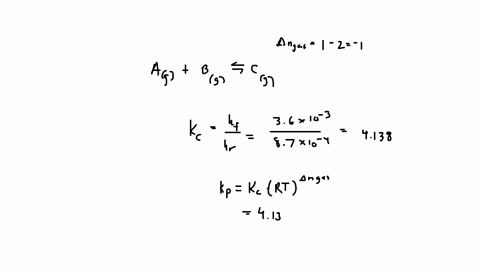 the-forward-and-reverse-rate-constants-for-the-reaction-mathrmagmathrmbg-rightleftharpoons-mathrmcg-