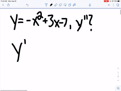 find-the-second-derivative-of-the-given-function-y-x23-x-7