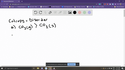 which-substance-has-the-higher-entropy-in-each-of-the-following-pairs-a-dry-ice-solid-mathrmco_2-at-