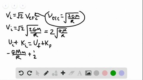 a-projectile-is-launched-vertically-upward-from-a-planet-of-mass-m-and-radius-r-its-initial-speed-2