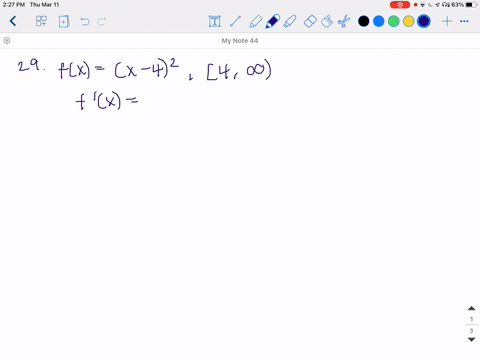 show-that-f-is-strictly-monotonic-on-the-given-interval-and-therefore-has-an-inverse-function-on-tha