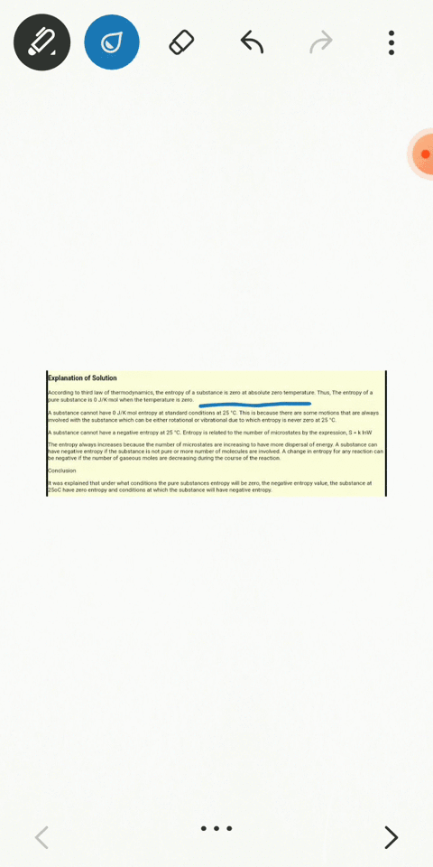 under-what-conditions-is-the-entropy-of-a-pure-substance-m0-mathrmj-mathrmk-cdot-mathrmmol-could-a-s