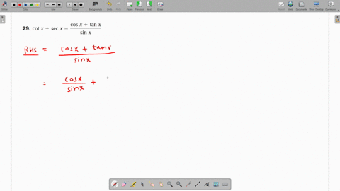verify-that-the-equations-are-identities-cot-xsec-xfraccos-xtan-xsin-x