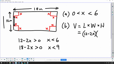 solve-each-problemvolume-of-a-box-a-rectangular-piece-of-cardboard-measuring-12-in-by-18-in-is-to-be