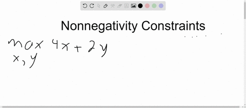 ⏩SOLVED:What are nonnegativity constraints in the linear programming ...