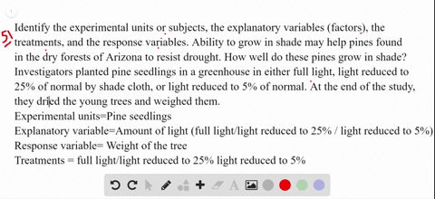 identify-the-experimental-units-or-subjects-the-explanatory-variables-factors-the-treatments-and-the