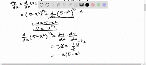 determine-equations-of-the-lines-tangent-to-the-graph-of-yx-sqrt5-x2-at-the-points-12-and-2-2-graph-