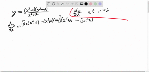 evaluate-d-y-d-x-at-x2yfracleftx21rightleftx2-2rightx22