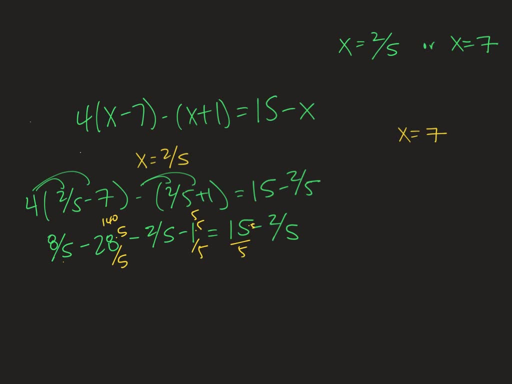 SOLVED:Determine whether the given equation is satisfied by the values ...