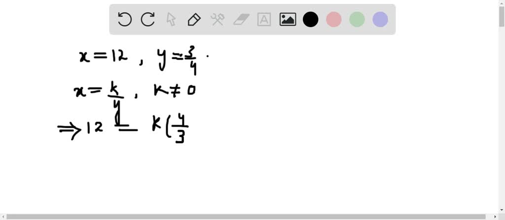 SOLVED:The Variables X And Y Vary Inversely. Use The Given Values To ...