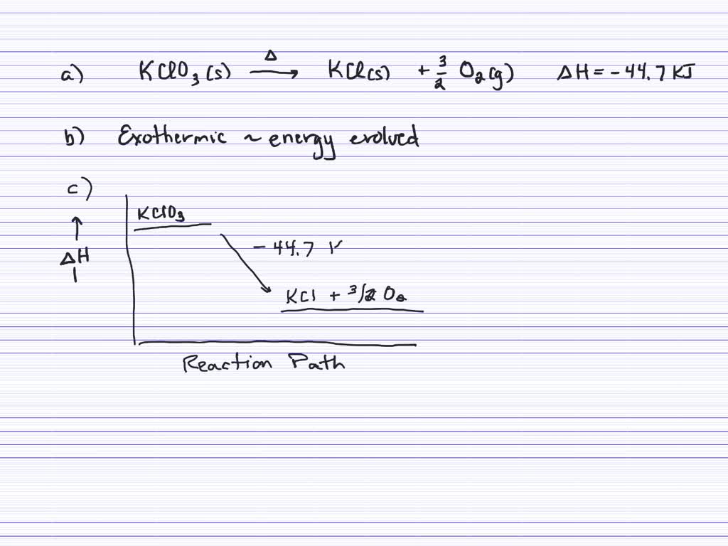 RawData From Potassium Chlorate Decomposition React SolvedLib