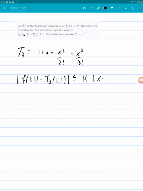 let-t_3-be-the-maclaurin-polynomial-of-fxex-use-the-error-bound-to-find-the-maximum-possible-value-2