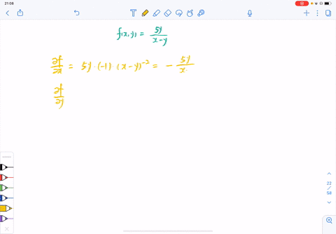 find-the-total-differential-of-the-function-fx-yfrac5-yx-y