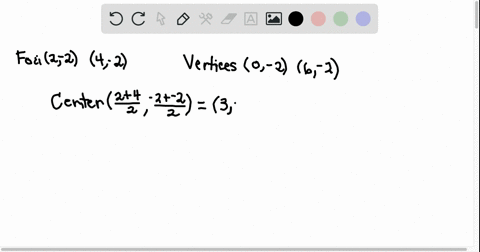 find-the-standard-form-of-the-equation-of-an-ellipse-with-the-given-characteristics-foci-2-2-and-4-3