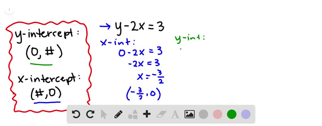 equation maker from x and y intercept