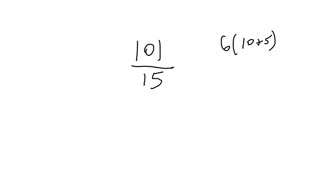 SOLVED:For the following 10 problems, write the fractions using whole ...