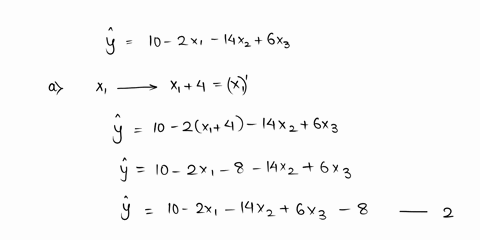 given-the-following-estimated-linear-model-haty10-2-x_1-14-x_26-x_3-a-what-is-the-change-in-haty-whe