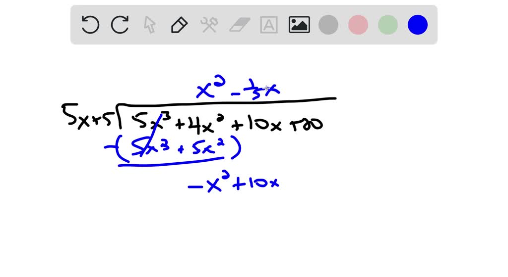 SOLVED:5 x^4+5 x^2+5 ; x^2-x+1