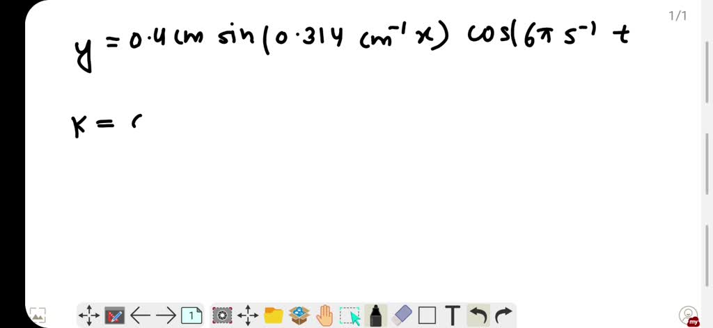 SOLVED:The equation of a standing wave, produced on a string fixed at ...