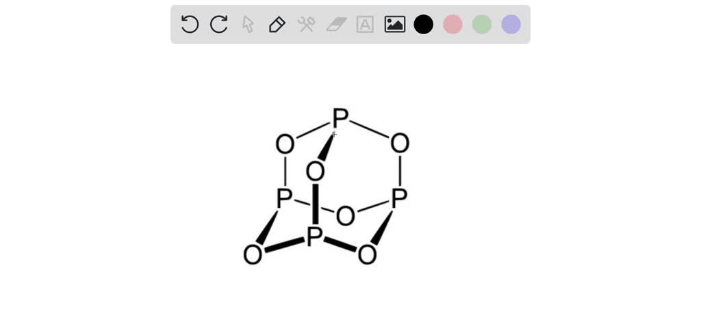 SOLVED:In the P4 O6 molecule each phosphorus atom is bonded to three ...