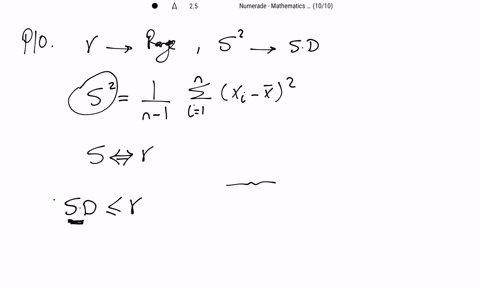 let-r-be-the-range-and-s2frac1n-1-sum_i1nleftx_i-barxright2-be-the-sd-of-a-set-of-observations-x_1-x