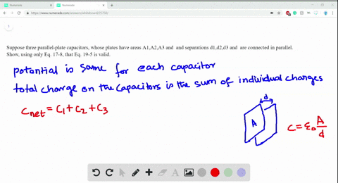 ii-suppose-three-parallel-plate-capacitors-whose-plates-have-areas-a_1-a_2-and-a_3-and-separations-d