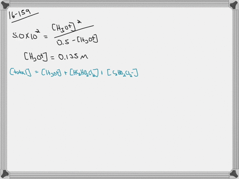 what-is-the-approximate-freezing-point-of-a-050-mathrmm-solution-of-dichloroacetic-acid-mathrmhc_2-m