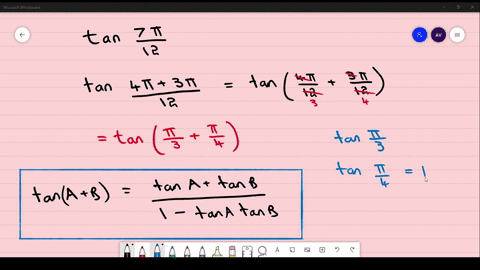 compute-tan-frac7-pi12-and-rationalize-the-answer-hint-frac7-pi12fracpi3fracpi4